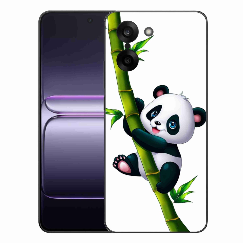 Gelový kryt mmCase na One Plus Nord CE5 - panda na bambusu