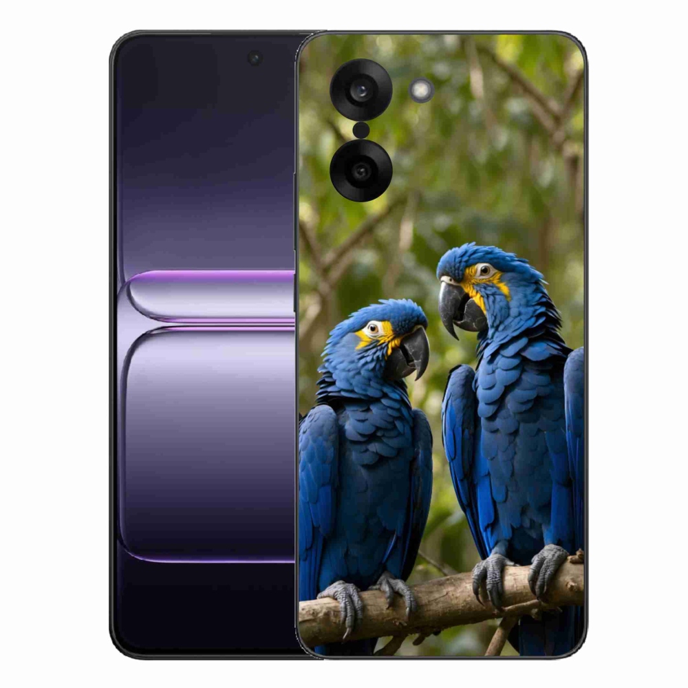 Gelový kryt mmCase na One Plus Nord CE5 - papouščí duo