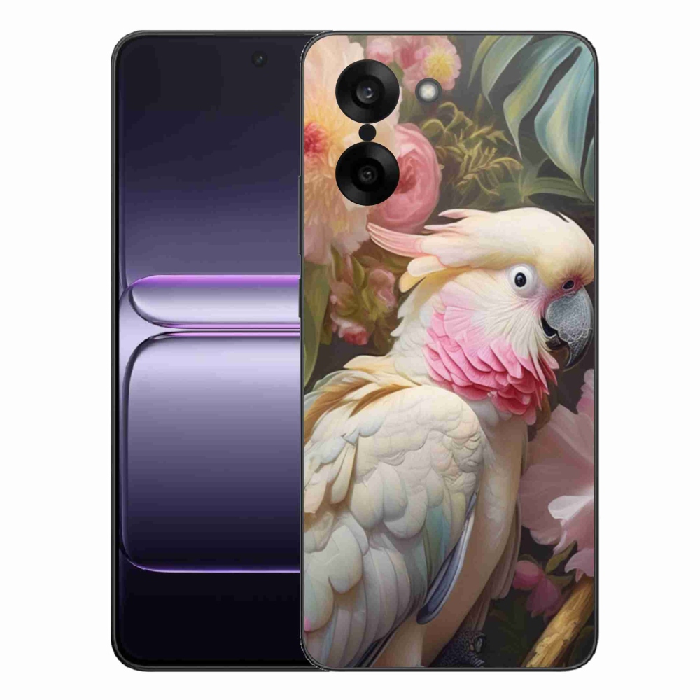 Gelový kryt mmCase na One Plus Nord CE5 - papoušek kakadu růžový 2