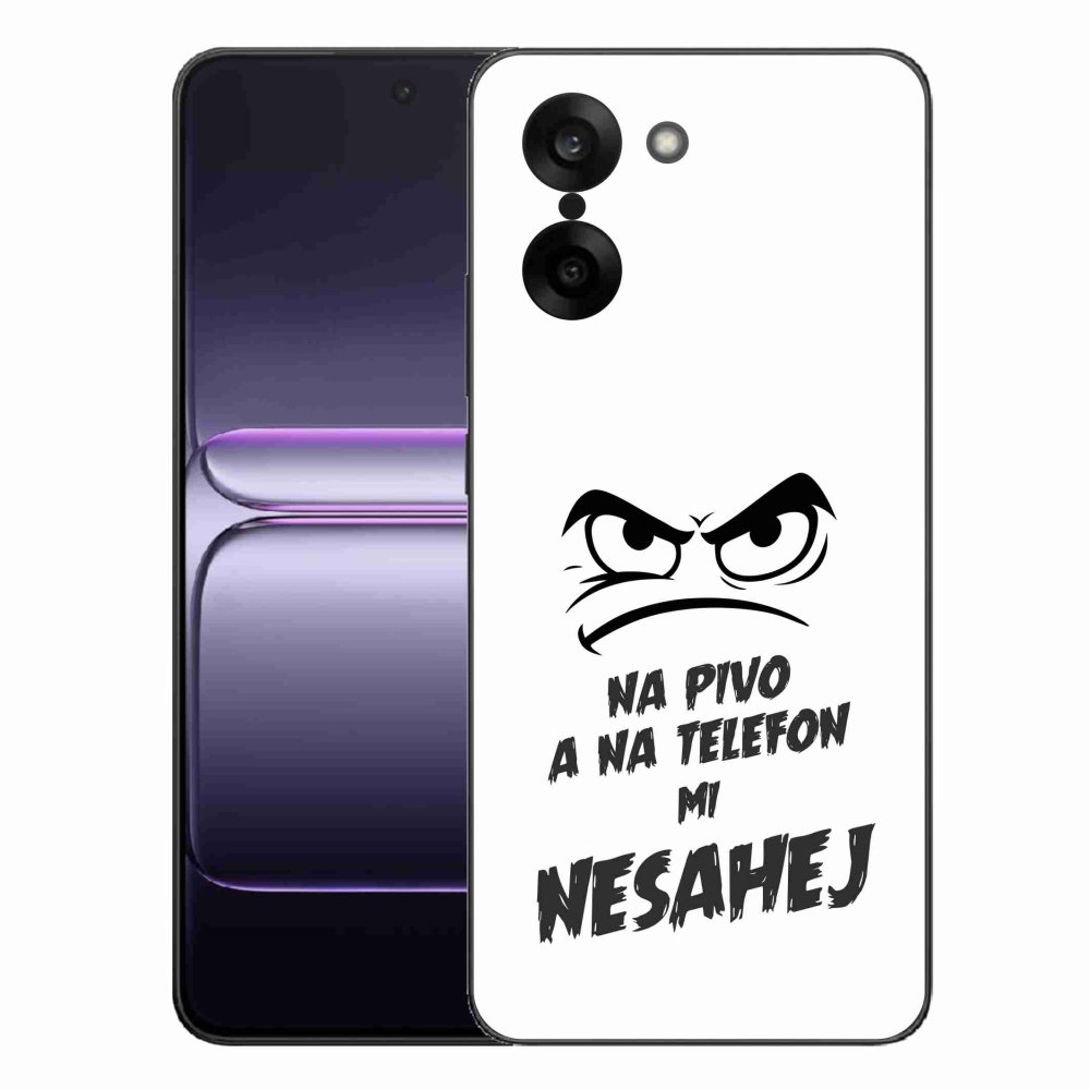 Gelový kryt mmCase na One Plus Nord CE5 - pivní motiv 2 bílé pozadí
