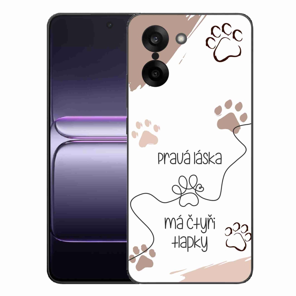 Gelový kryt mmCase na One Plus Nord CE5 - psí motiv 1 bílé pozadí