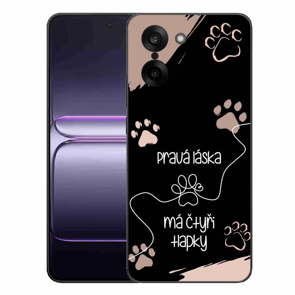 Gelový kryt mmCase na One Plus Nord CE5 - psí motiv 1 černé pozadí