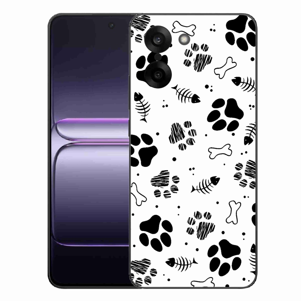 Gelový kryt mmCase na One Plus Nord CE5 - psí tlapky 1