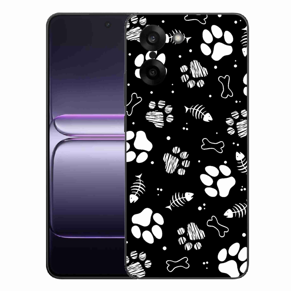 Gelový kryt mmCase na One Plus Nord CE5 - psí tlapky