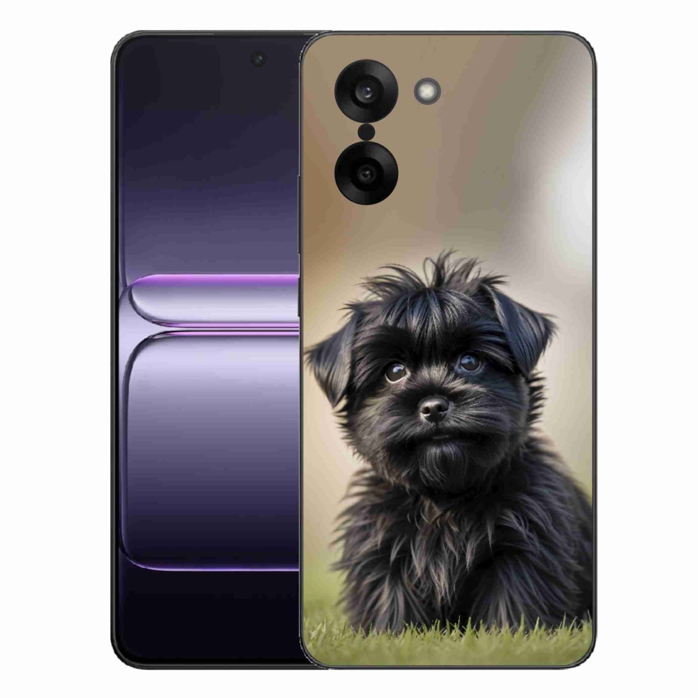 Gelový kryt mmCase na One Plus Nord CE5 - roztomilý černý pejsek