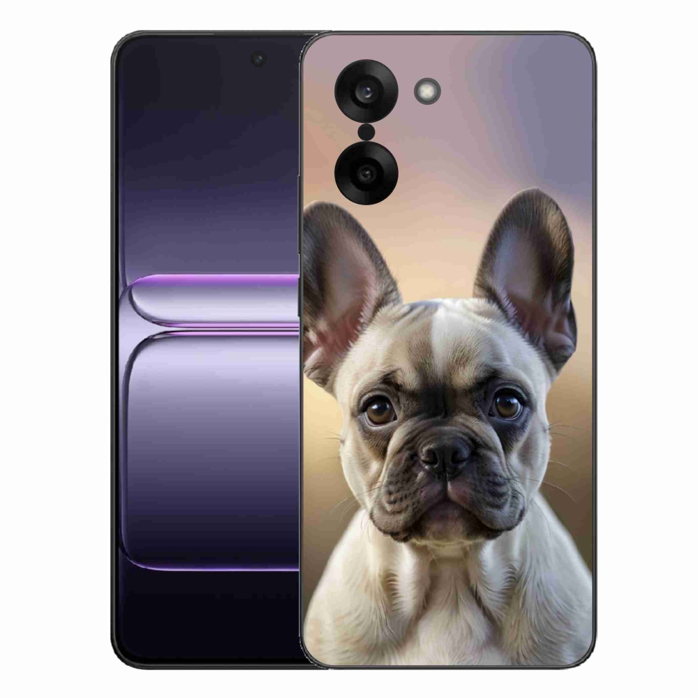 Gelový kryt mmCase na One Plus Nord CE5 - roztomilý francouzský buldoček