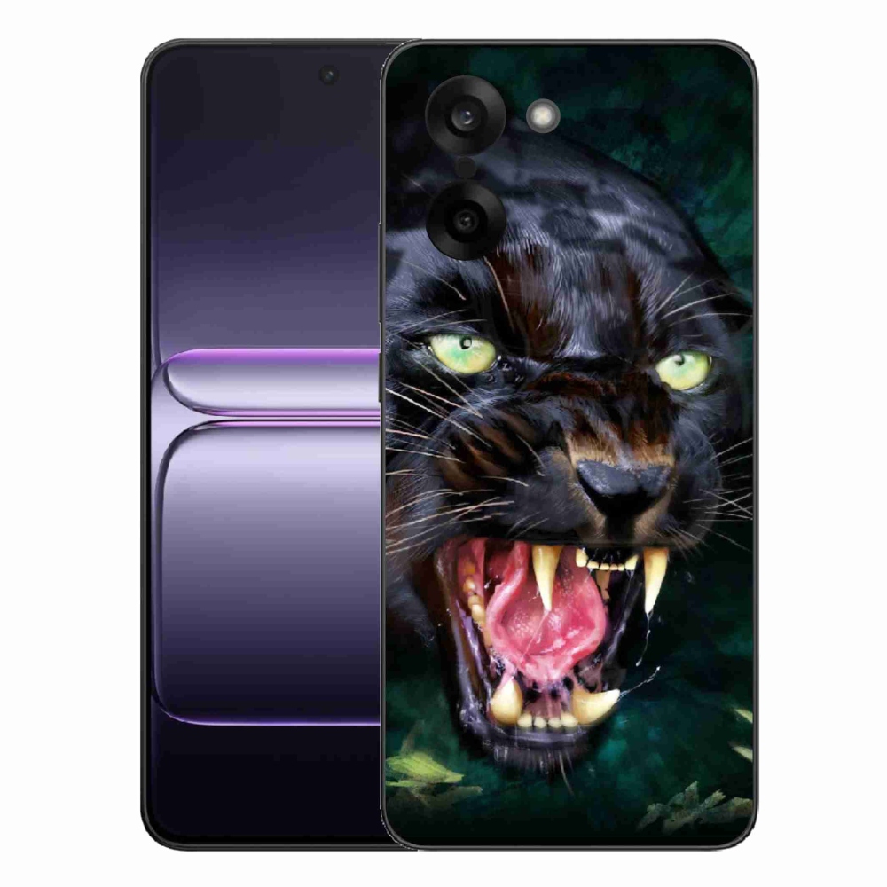 Gelový kryt mmCase na One Plus Nord CE5 - rozzuřený černý panter