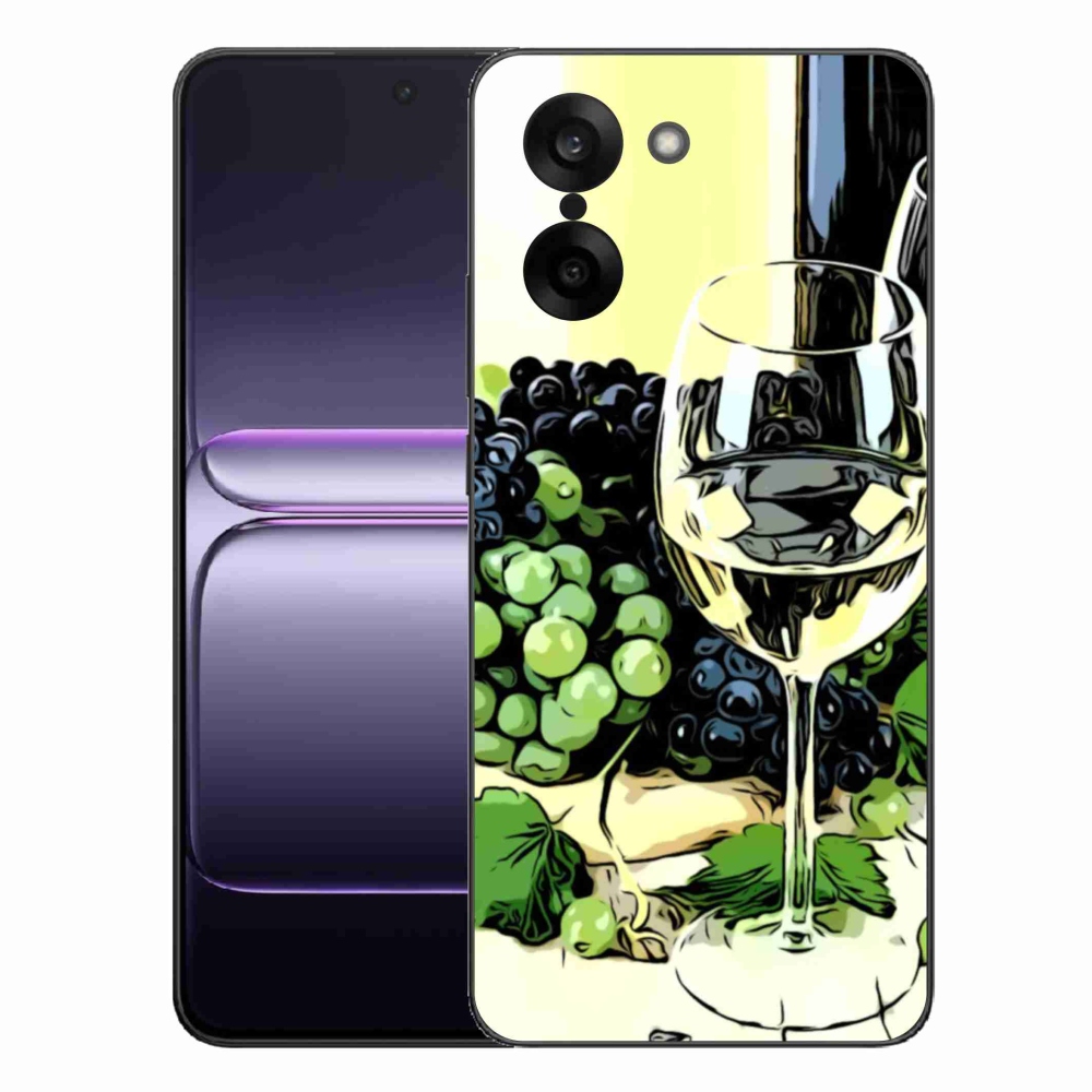 Gelový kryt mmCase na One Plus Nord CE5 - sklenka vína