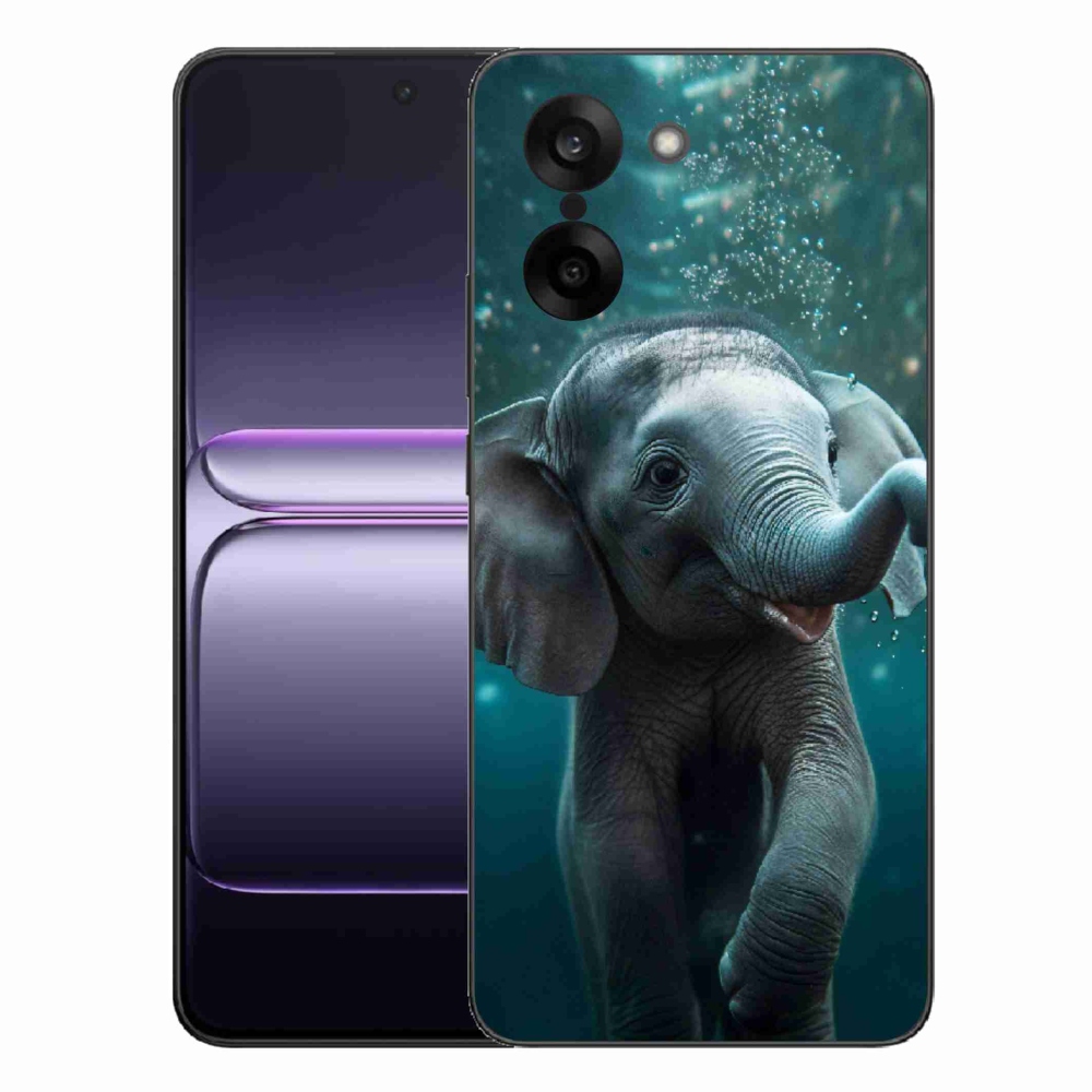 Gelový kryt mmCase na One Plus Nord CE5 - slůně pod vodou