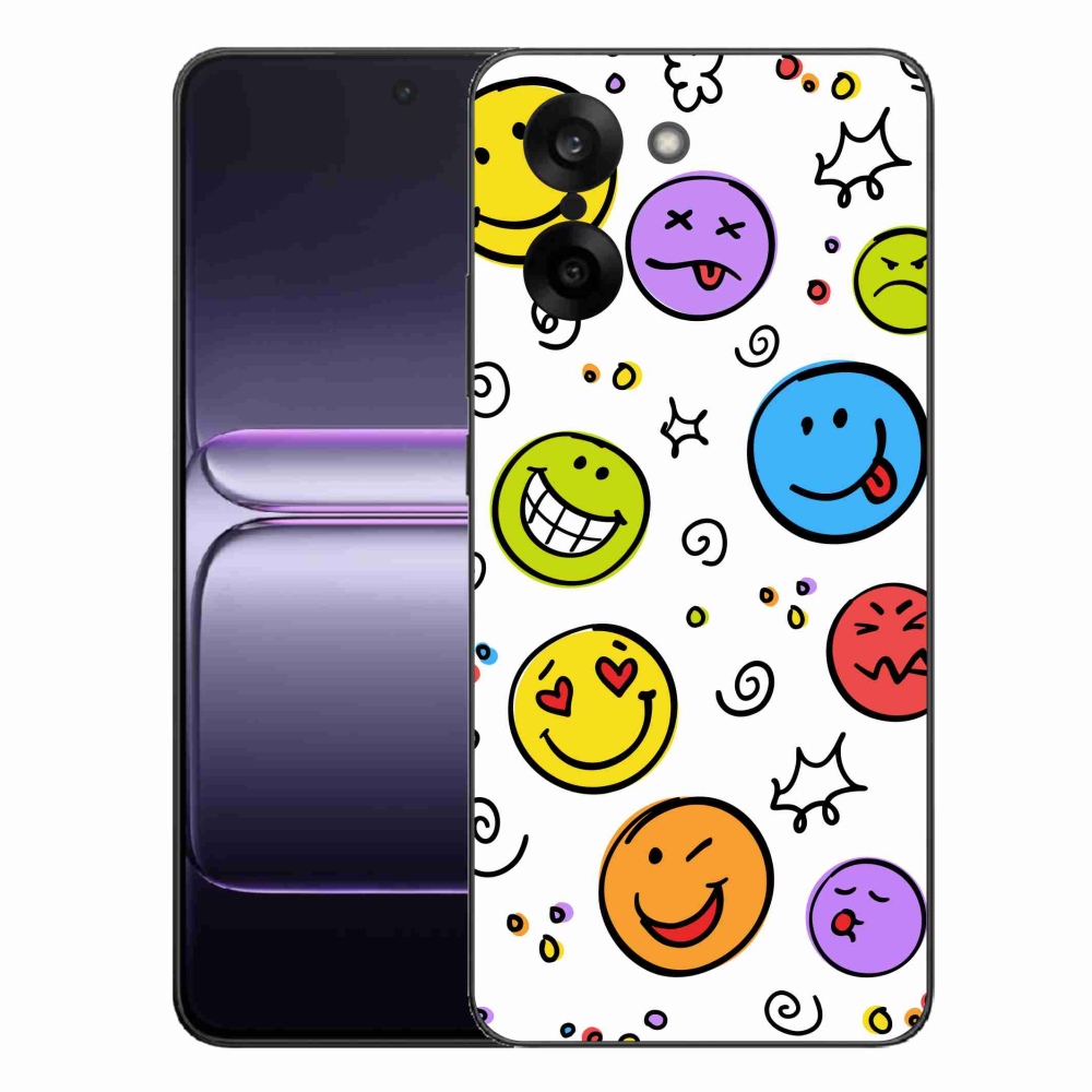 Gelový kryt mmCase na One Plus Nord CE5 - smajlíci