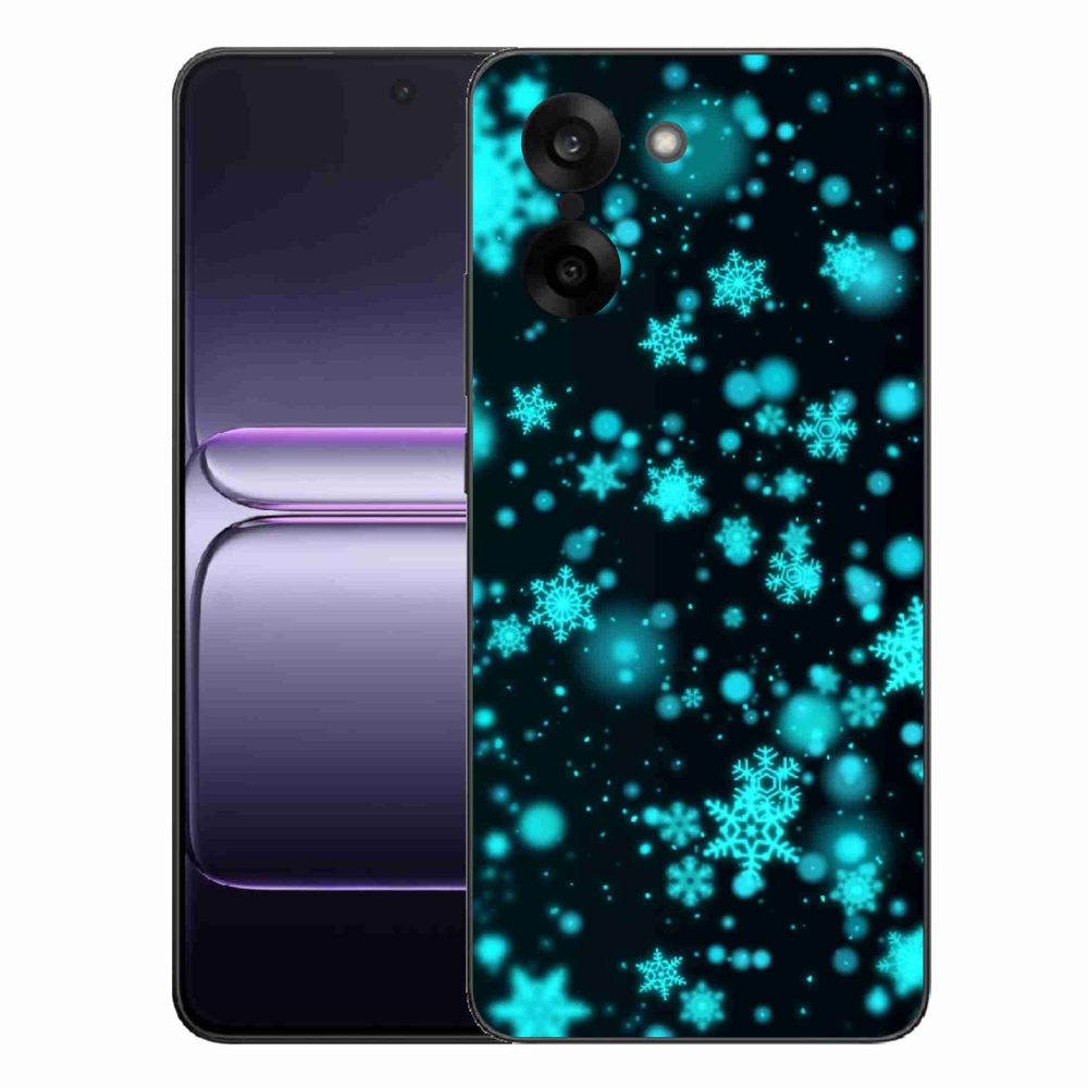 Gelový kryt mmCase na One Plus Nord CE5 - sněhové vločky 1