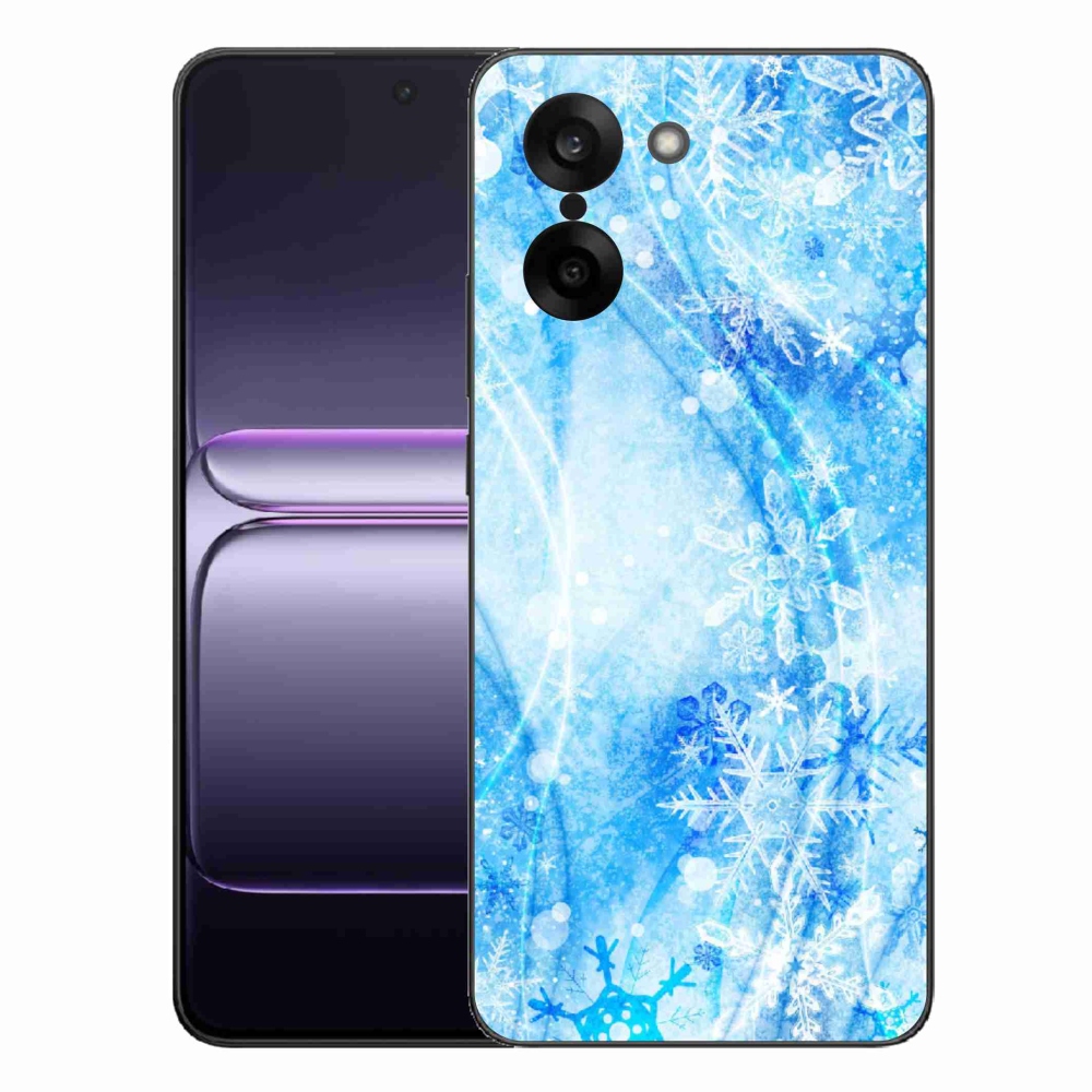 Gelový kryt mmCase na One Plus Nord CE5 - sněhové vločky