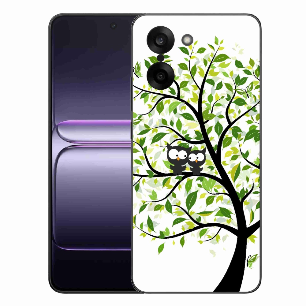 Gelový kryt mmCase na One Plus Nord CE5 - sovičky na stromě