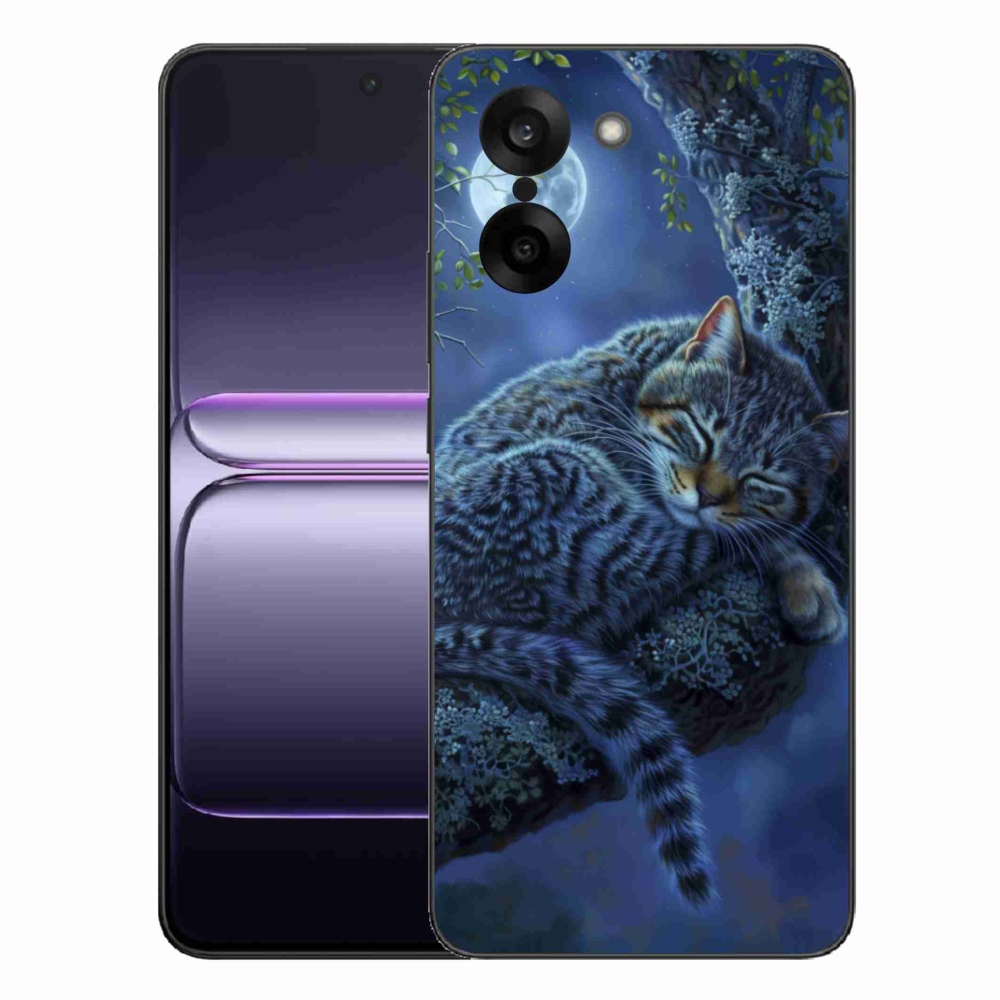 Gelový kryt mmCase na One Plus Nord CE5 - spící kočka