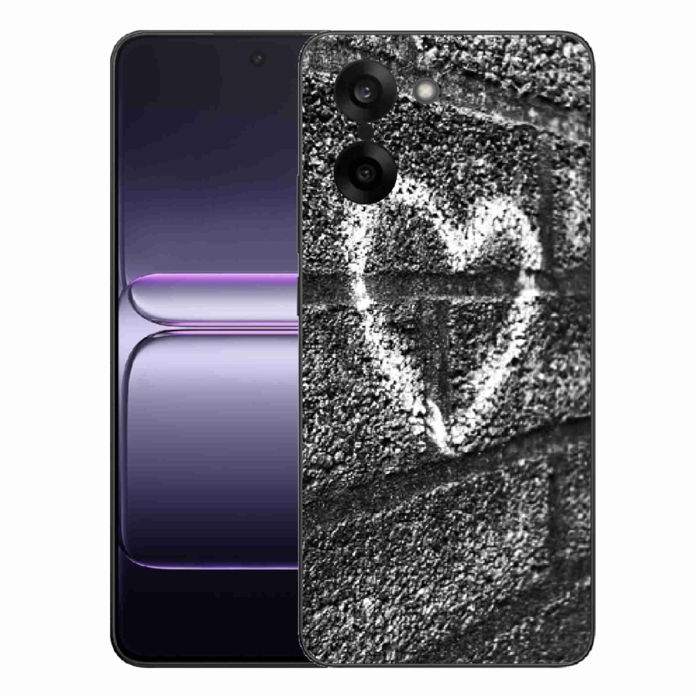 Gelový kryt mmCase na One Plus Nord CE5 - srdce na zdi