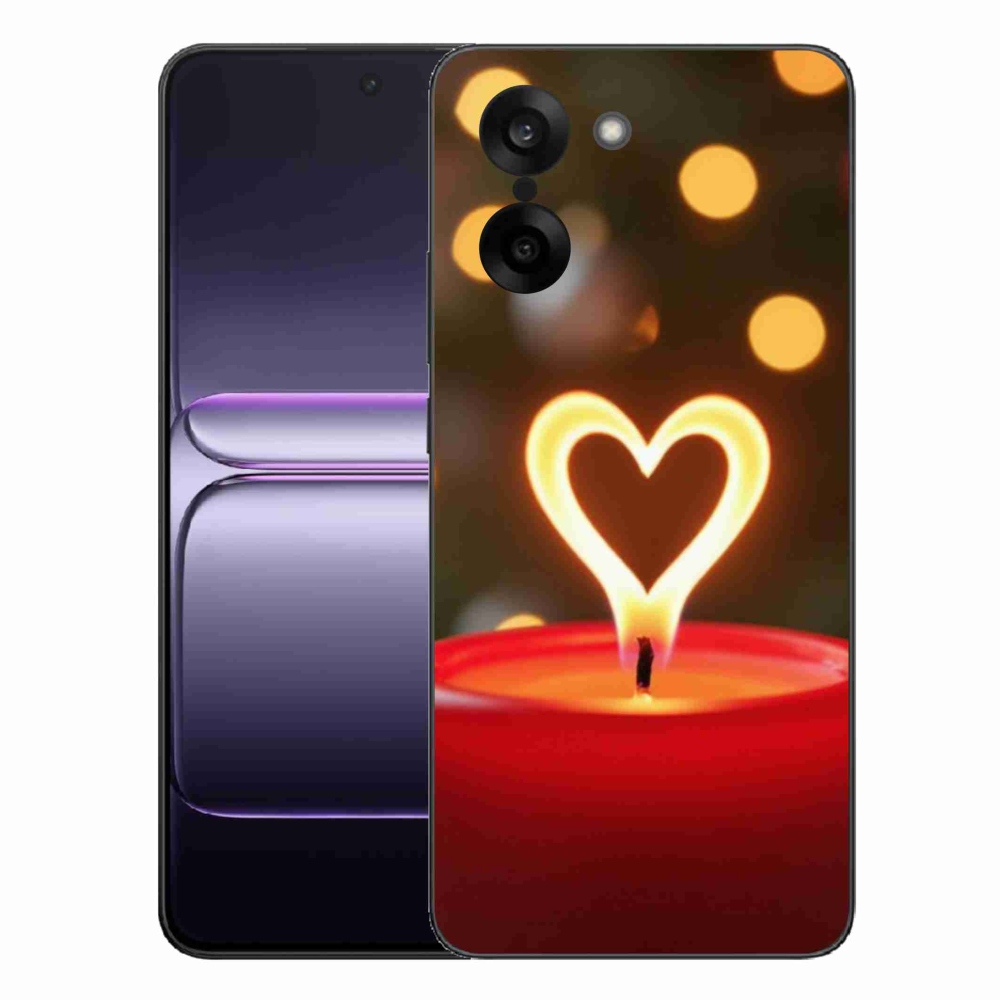 Gelový kryt mmCase na One Plus Nord CE5 - srdce z plamene