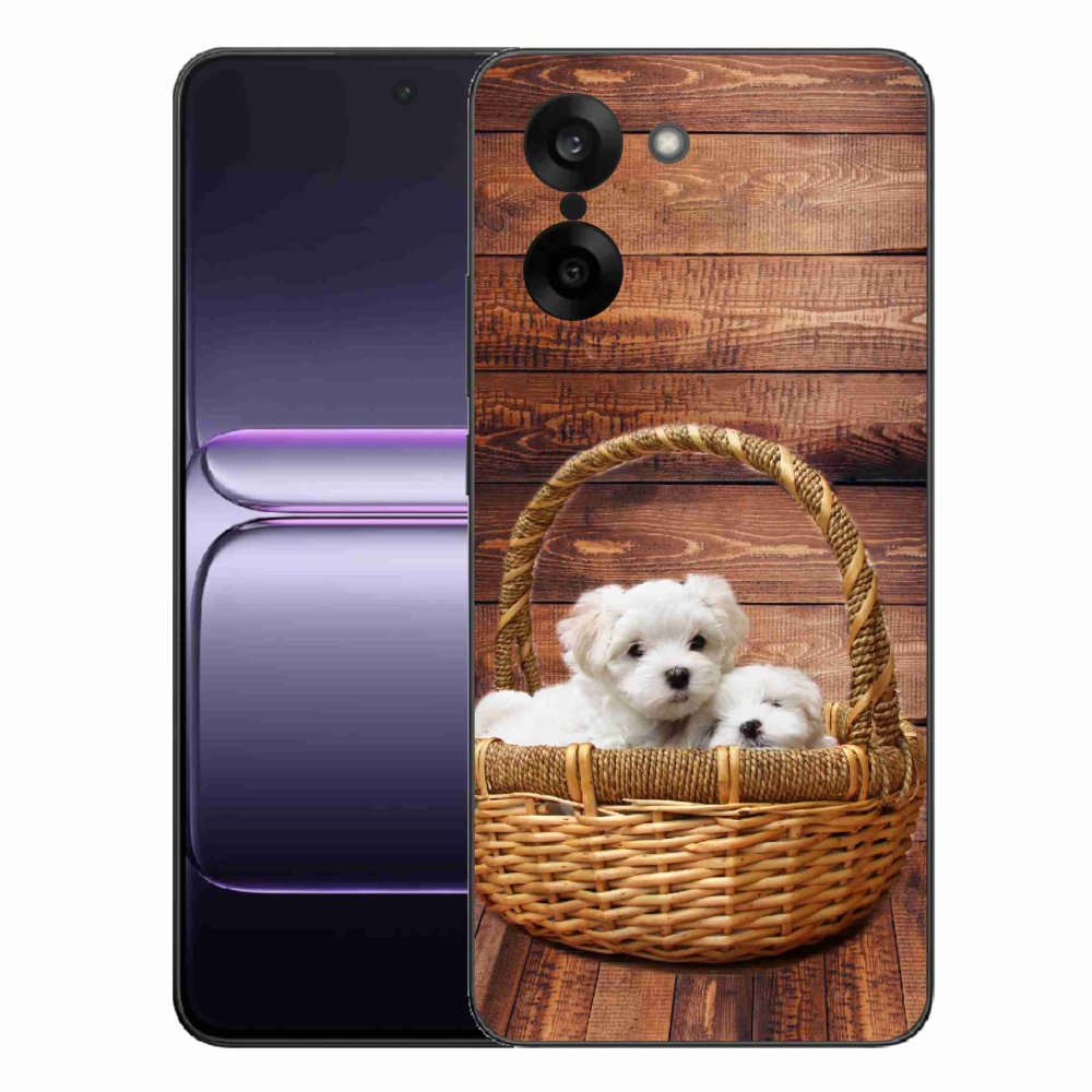 Gelový kryt mmCase na One Plus Nord CE5 - štěňátka