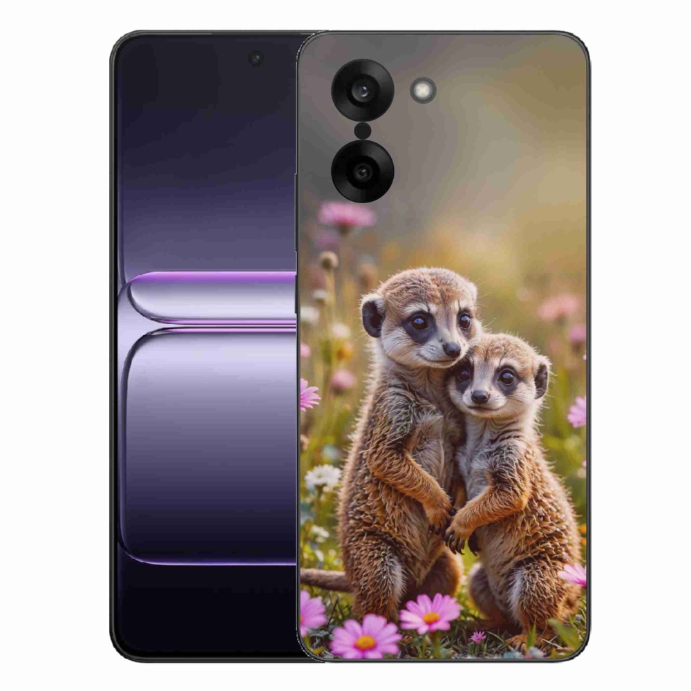 Gelový kryt mmCase na One Plus Nord CE5 - surikatí duo