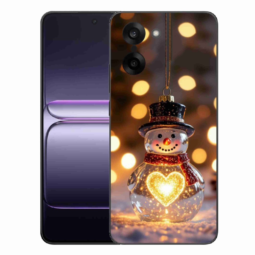 Gelový kryt mmCase na One Plus Nord CE5 - svítící vánoční sněhulák