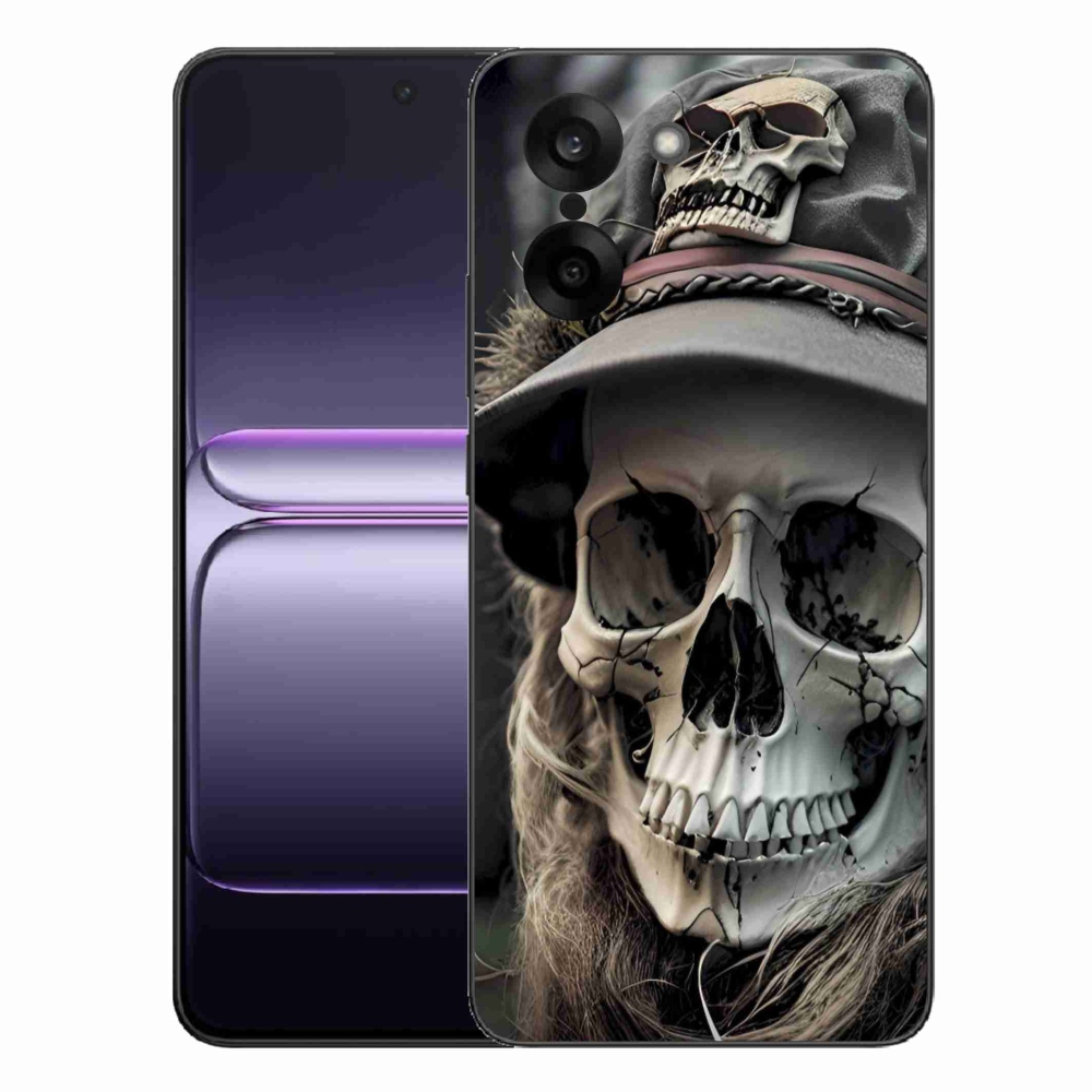 Gelový kryt mmCase na One Plus Nord CE5 - temná lebka