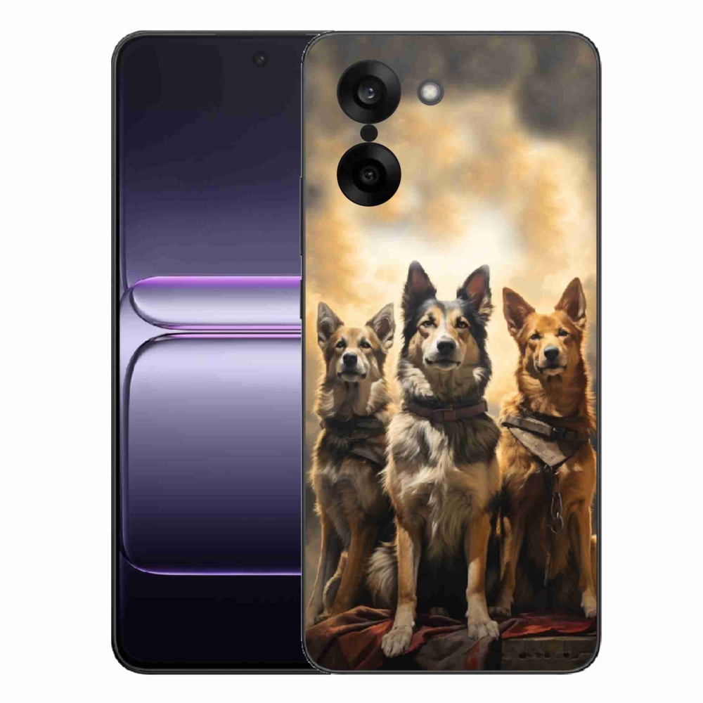 Gelový kryt mmCase na One Plus Nord CE5 - tři psi