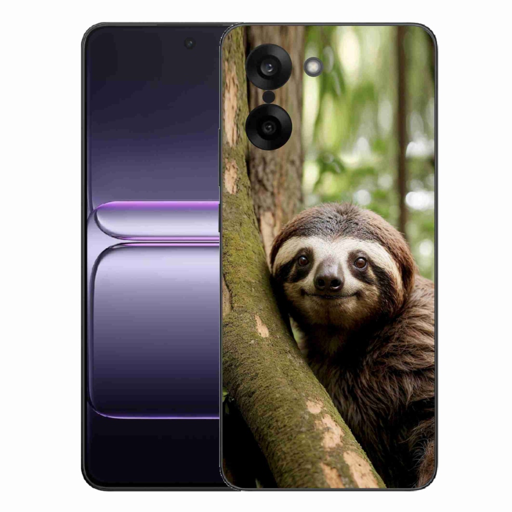 Gelový kryt mmCase na One Plus Nord CE5 - usměvavý lenochod
