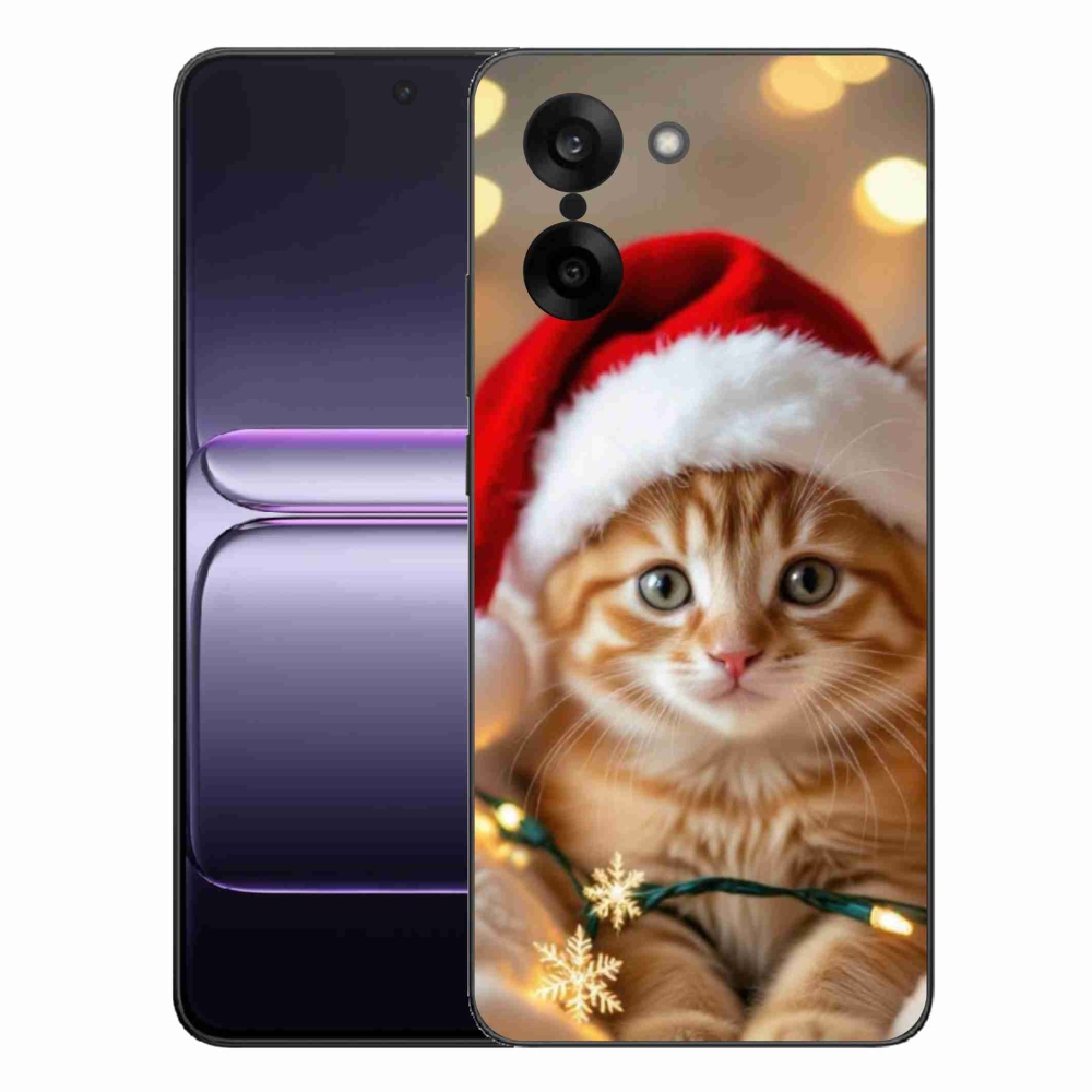 Gelový kryt mmCase na One Plus Nord CE5 - vánoční kotě