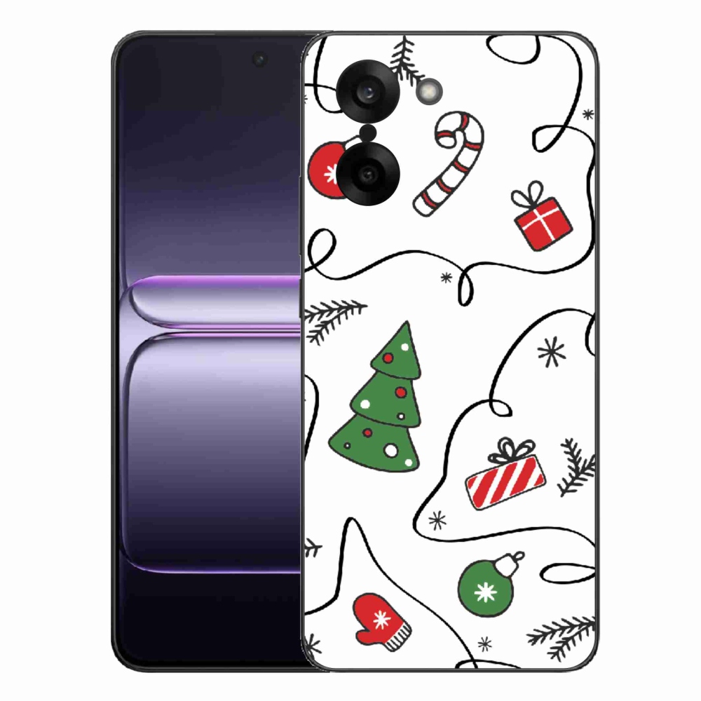 Gelový kryt mmCase na One Plus Nord CE5 - vánoční motivy
