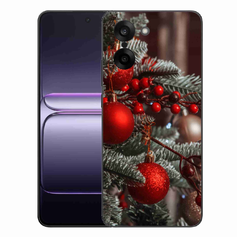 Gelový kryt mmCase na One Plus Nord CE5 - vánoční ozdoby 2