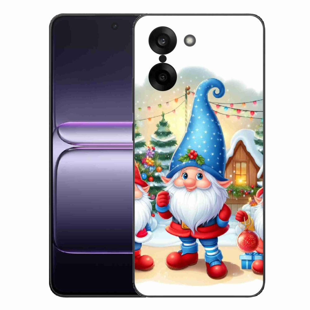 Gelový kryt mmCase na One Plus Nord CE5 - vánoční skřítci
