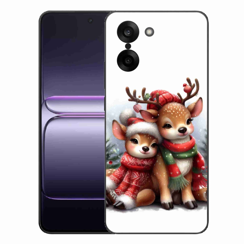 Gelový kryt mmCase na One Plus Nord CE5 - vánoční sobi