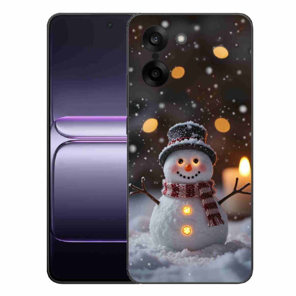 Gelový kryt mmCase na One Plus Nord CE5 - veselý sněhulák