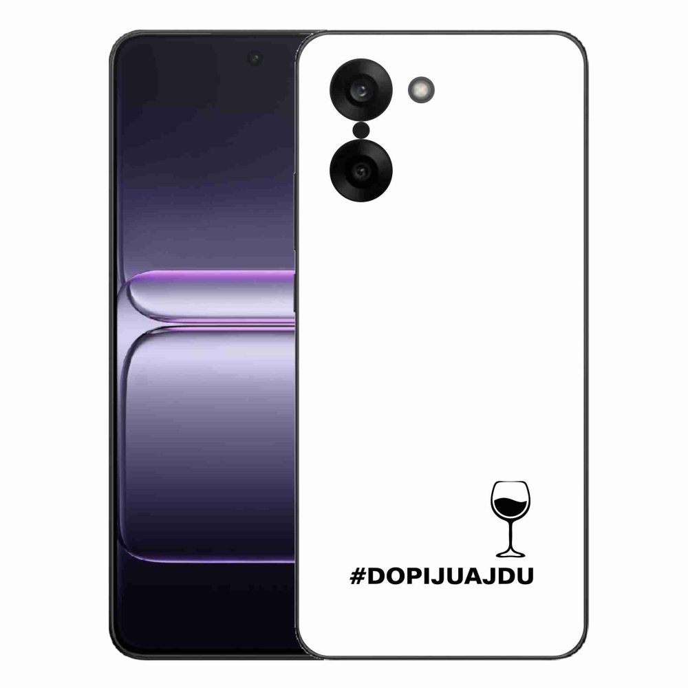 Gelový kryt mmCase na One Plus Nord CE5 - vinný motiv bílé pozadí
