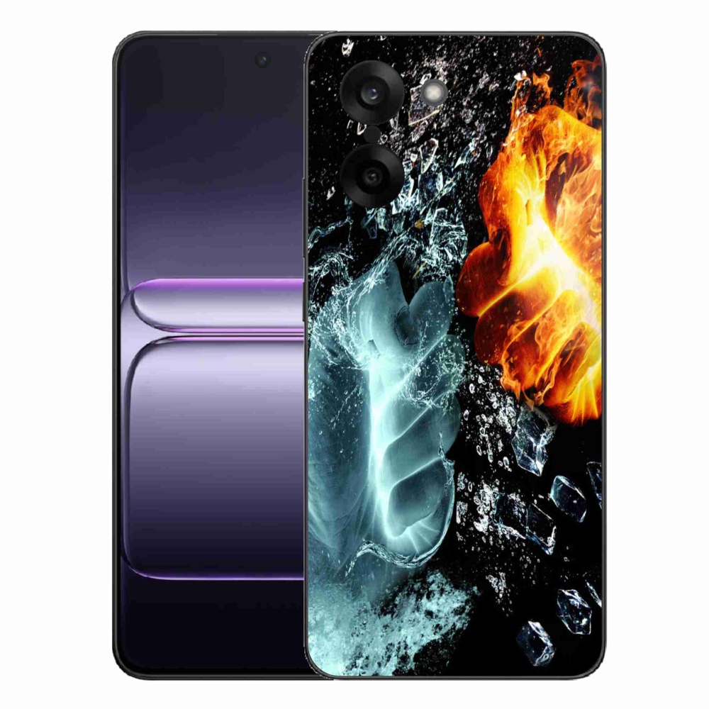 Gelový kryt mmCase na One Plus Nord CE5 - voda a oheň