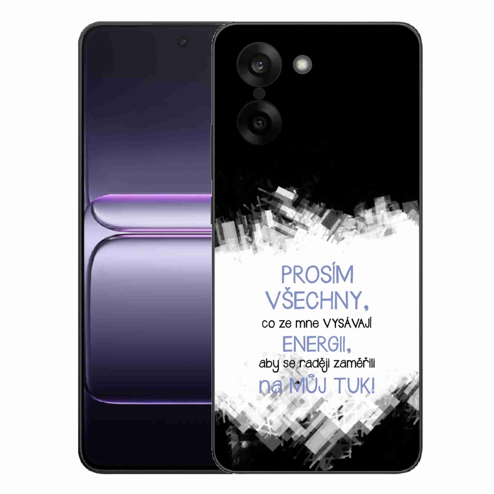 Gelový kryt mmCase na One Plus Nord CE5 - vtipný text 1 modrý