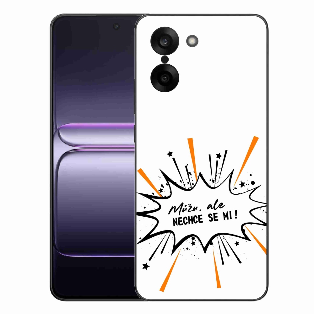 Gelový kryt mmCase na One Plus Nord CE5 - vtipný text 11 bílé pozadí