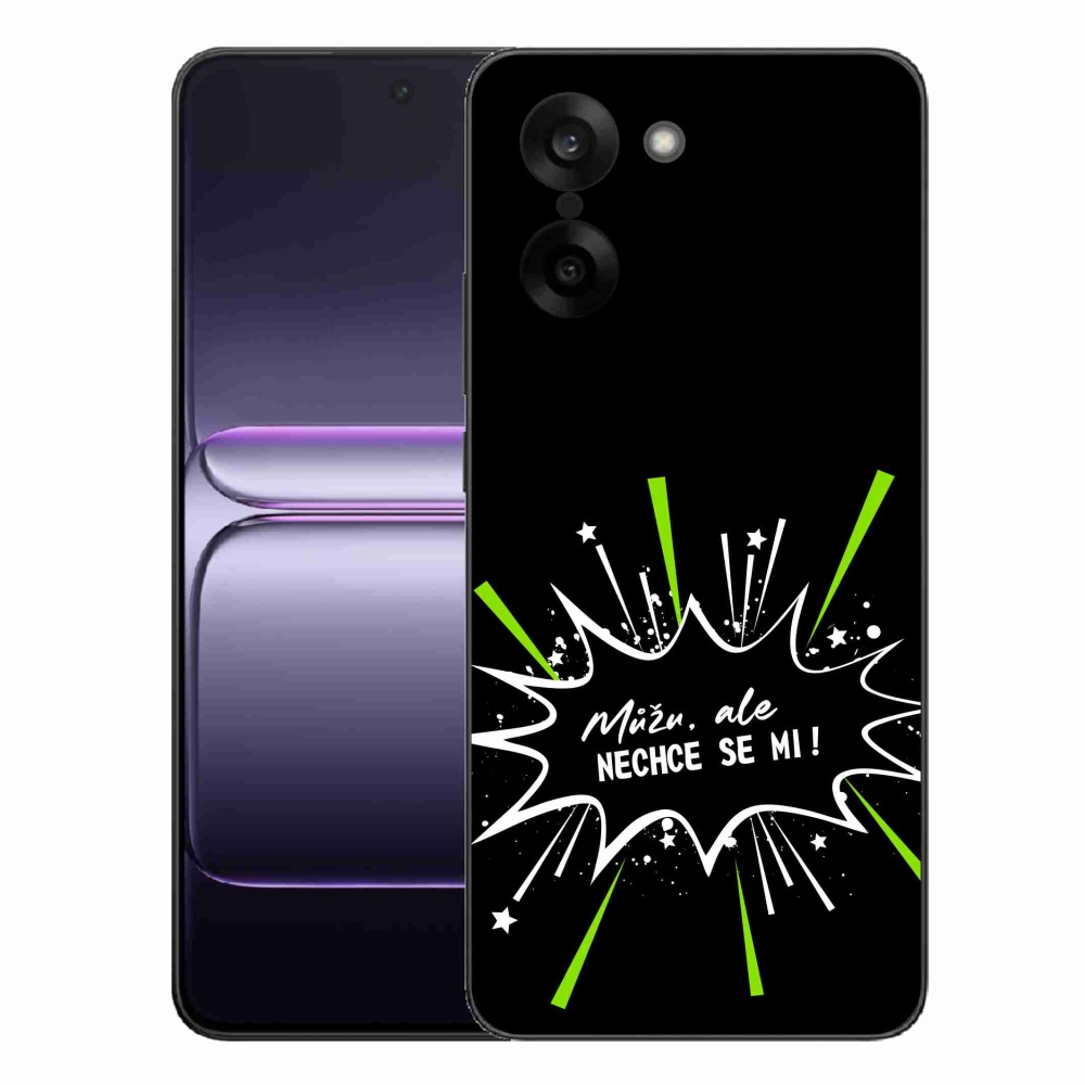 Gelový kryt mmCase na One Plus Nord CE5 - vtipný text 11 černé pozadí