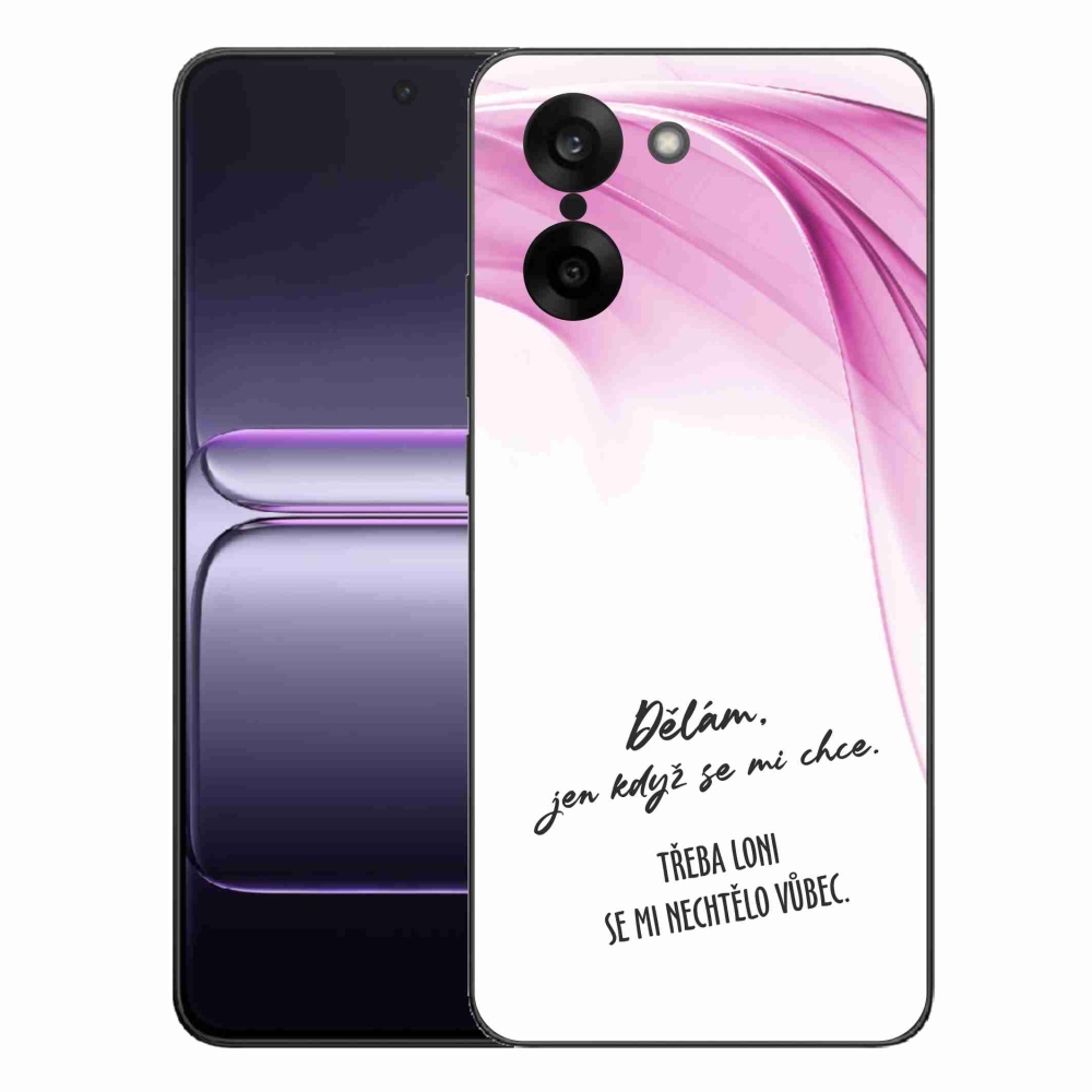 Gelový kryt mmCase na One Plus Nord CE5 - vtipný text 12 bílé pozadí