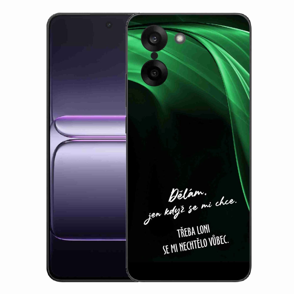 Gelový kryt mmCase na One Plus Nord CE5 - vtipný text 12 černé pozadí