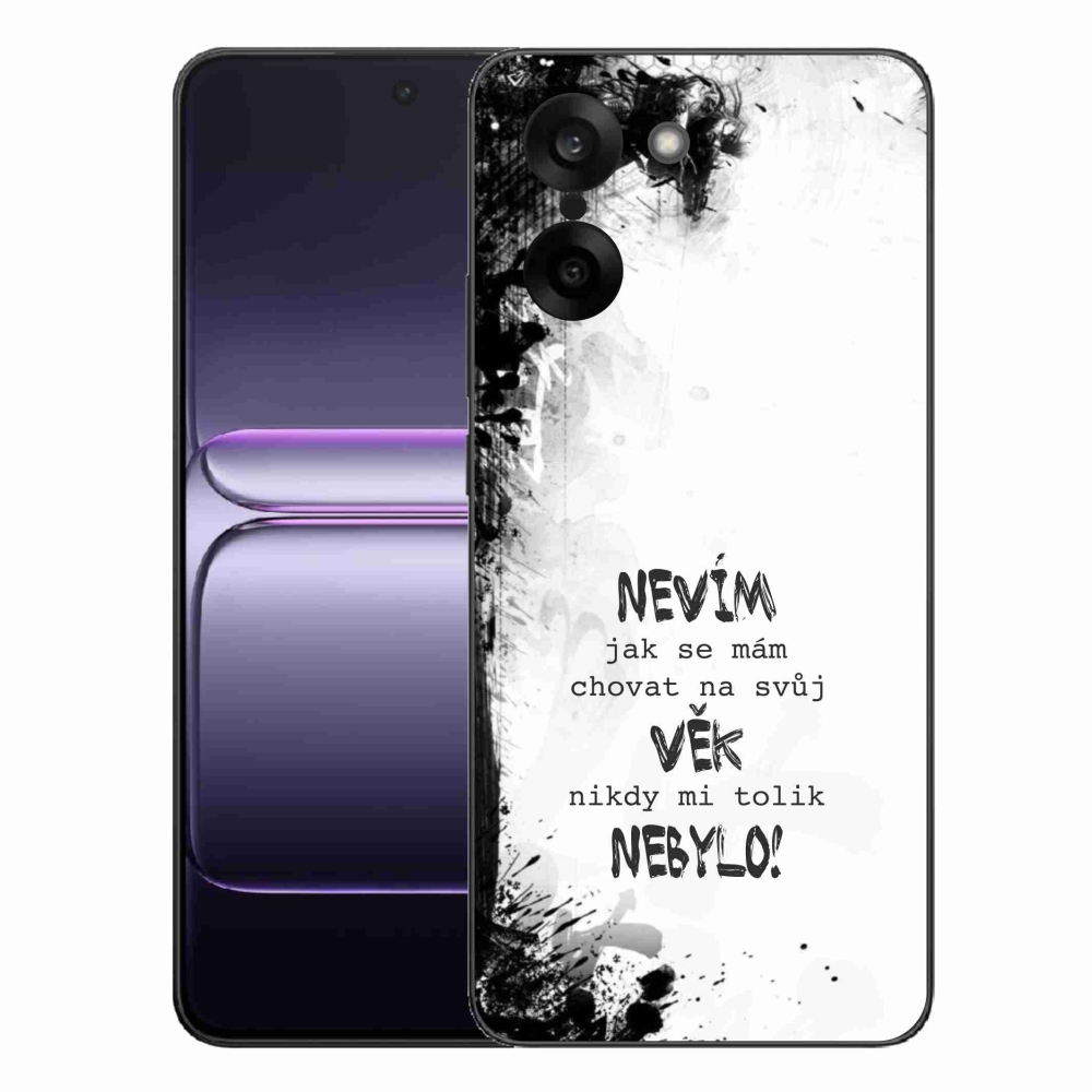 Gelový kryt mmCase na One Plus Nord CE5 - vtipný text 14 bílé pozadí