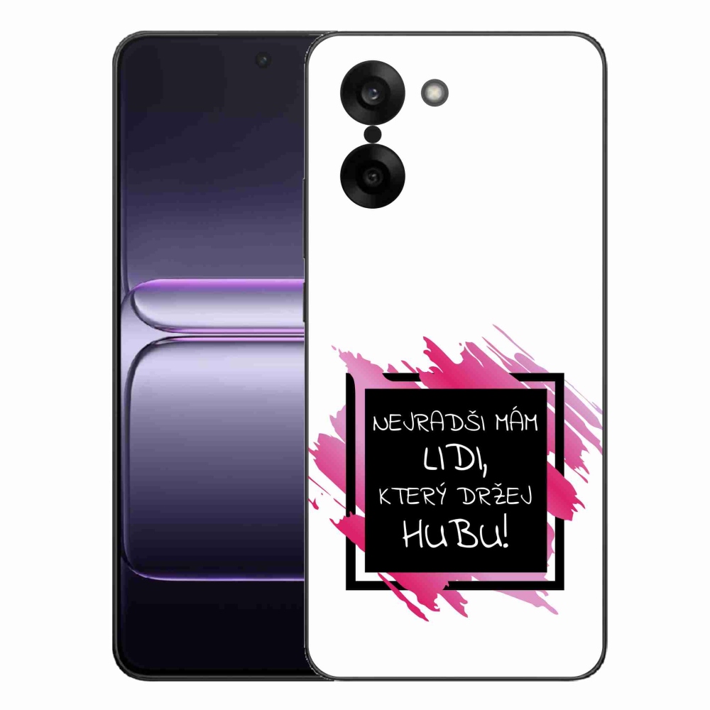 Gelový kryt mmCase na One Plus Nord CE5 - vtipný text 7 černobílé pozadí