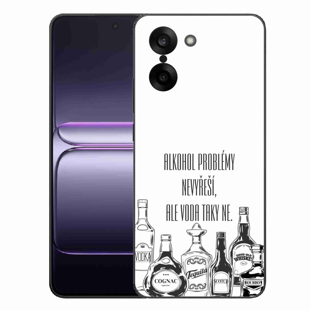 Gelový kryt mmCase na One Plus Nord CE5 - vtipný text bílé pozadí