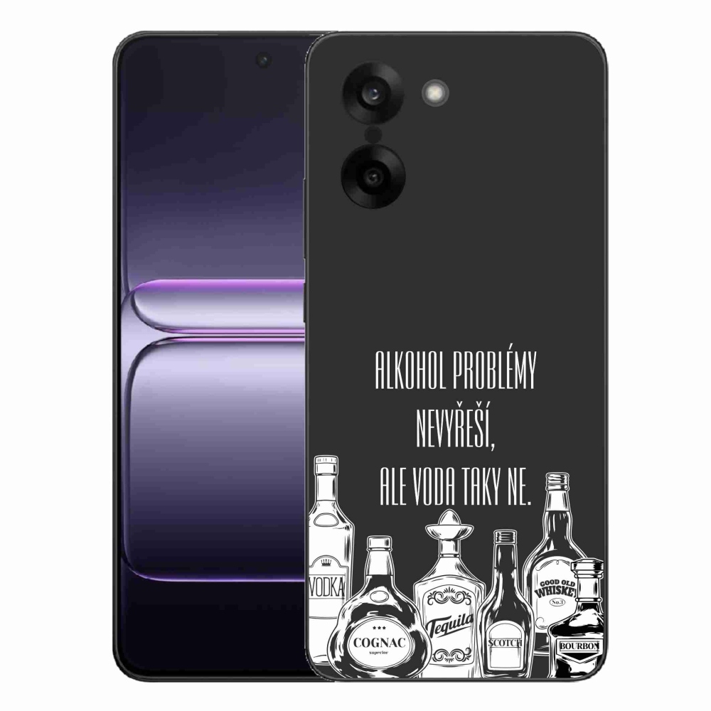 Gelový kryt mmCase na One Plus Nord CE5 - vtipný text černé pozadí