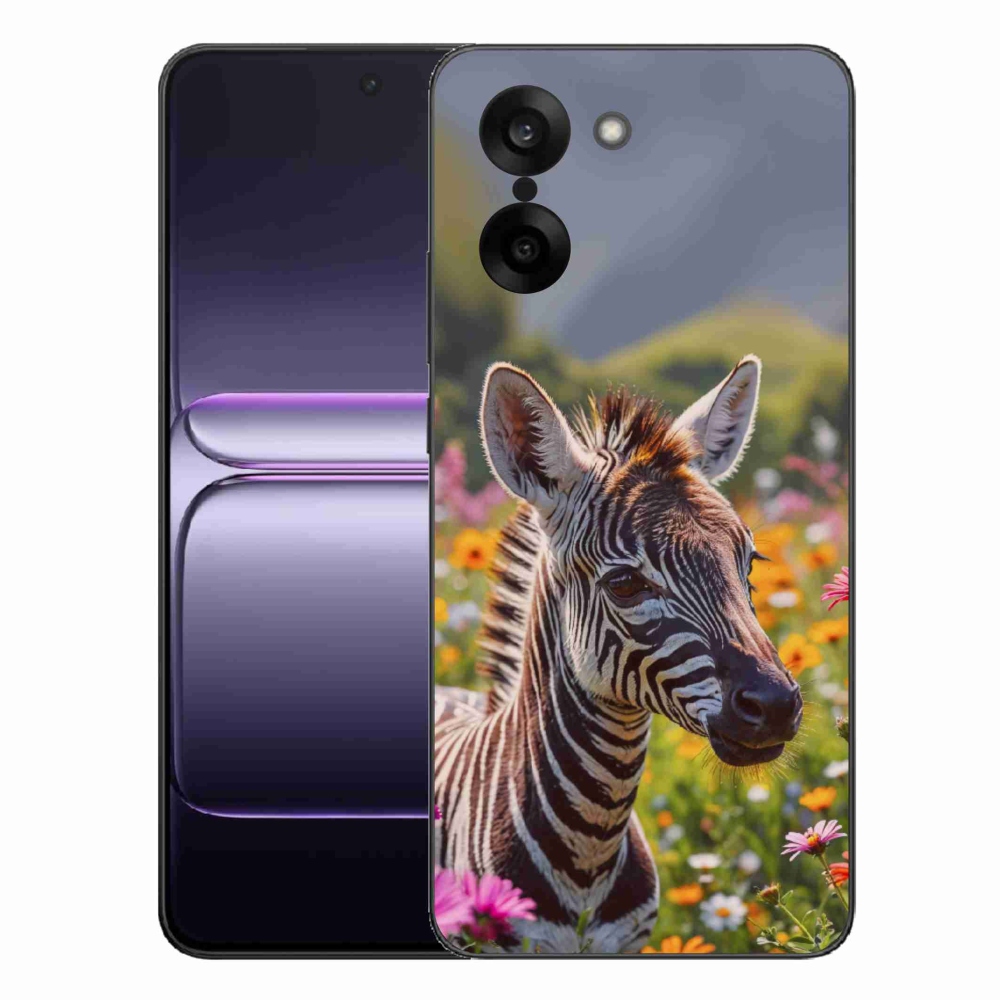 Gelový kryt mmCase na One Plus Nord CE5 - zebra na louce