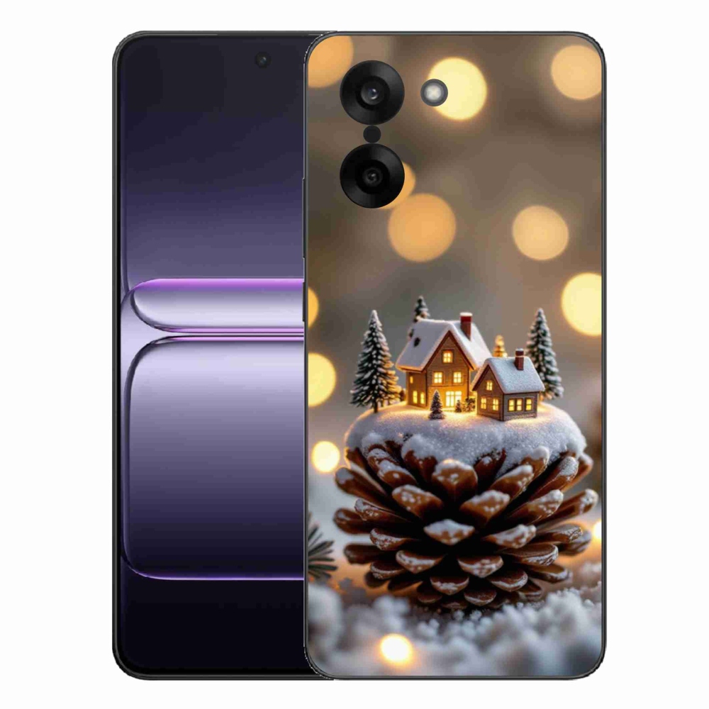 Gelový kryt mmCase na One Plus Nord CE5 - zimní vesnička