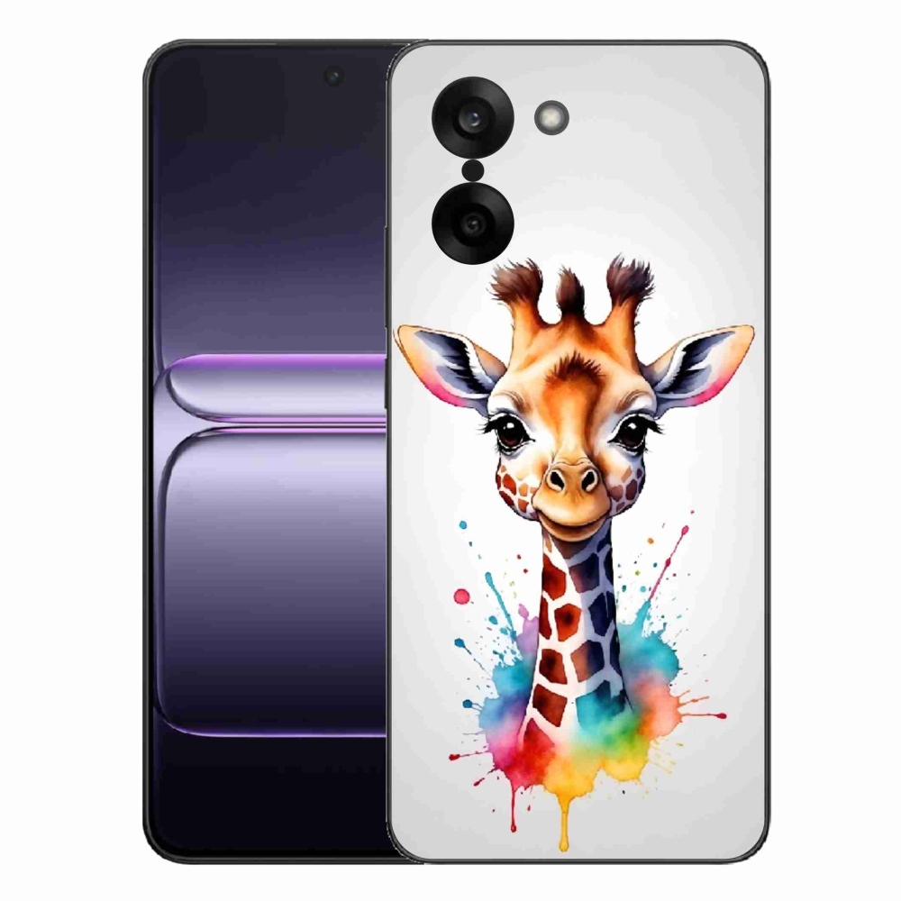 Gelový kryt mmCase na One Plus Nord CE5 - žirafa 1