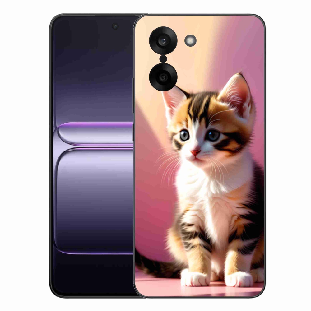 Gelový kryt mmCase na One Plus Nord CE5 - zvědavé kotě 2