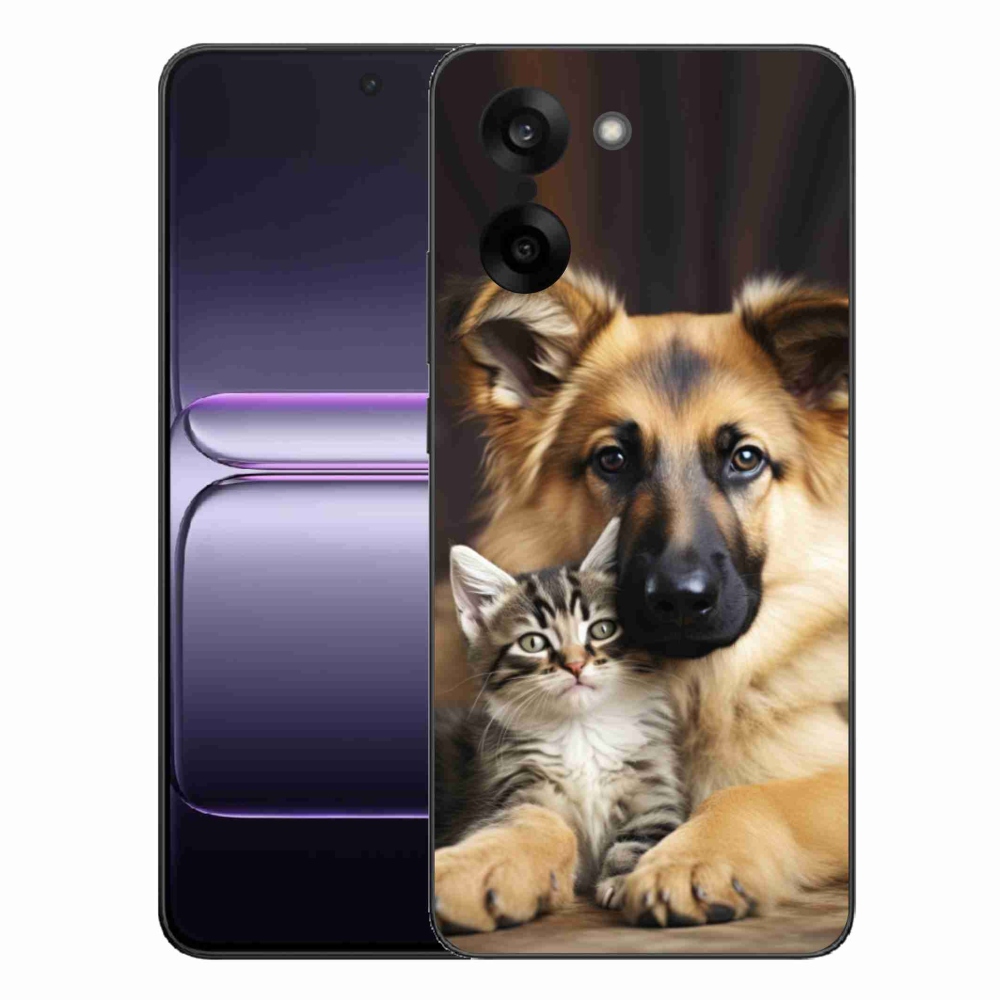 Gelový kryt mmCase na One Plus Nord CE5 - zvířecí přátelství