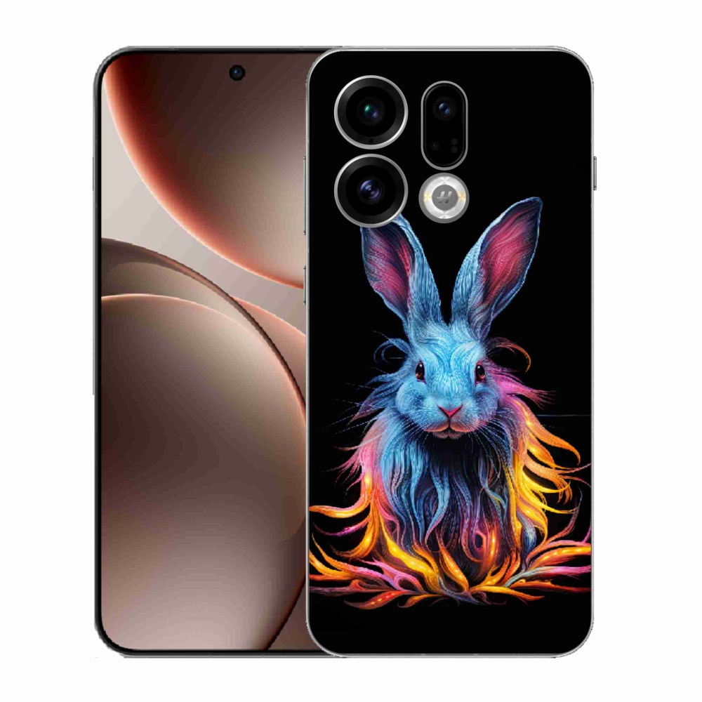 Gelový kryt mmCase na Oppo Find X9 - abstraktní zajíc