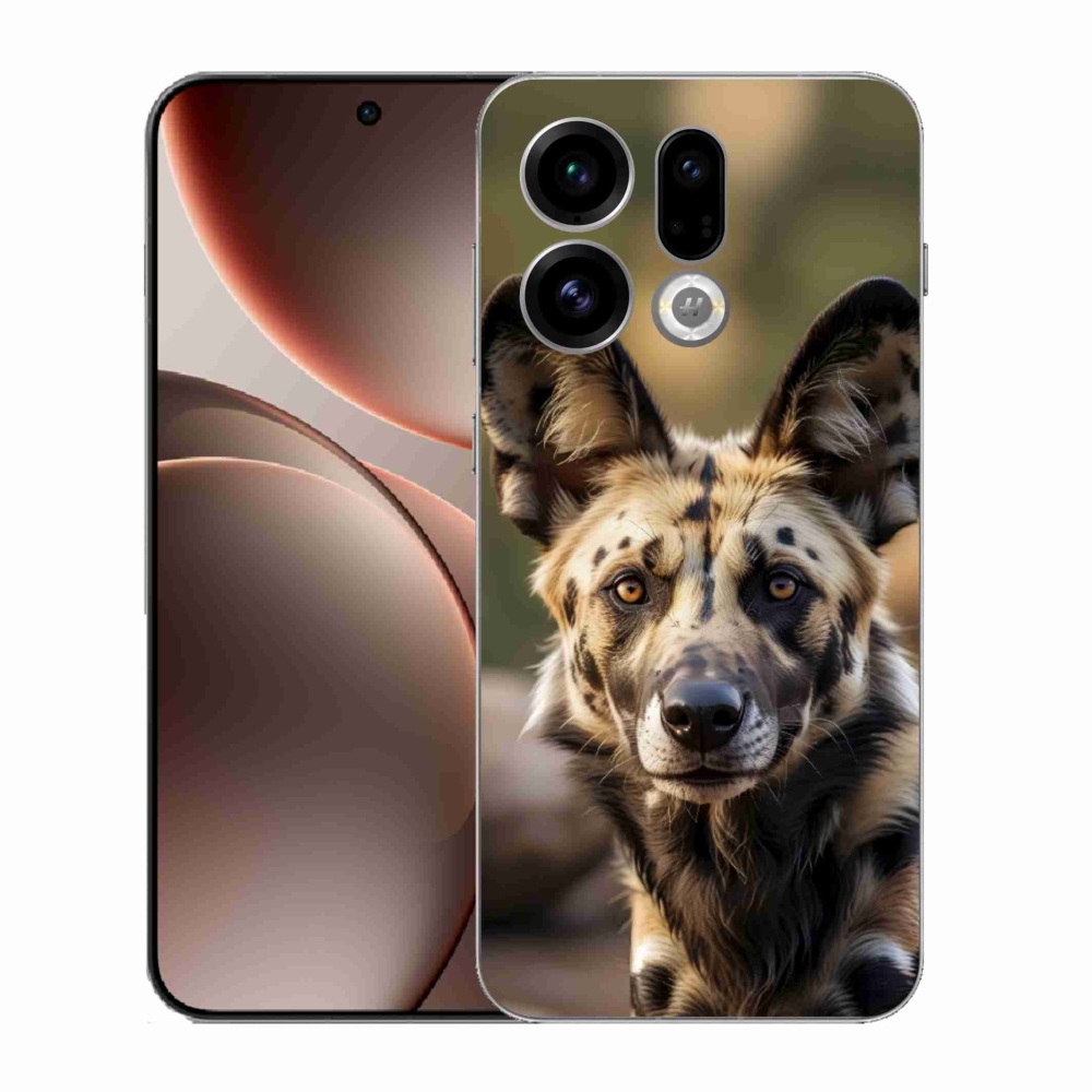 Gelový kryt mmCase na Oppo Find X9 - africký divoký pes